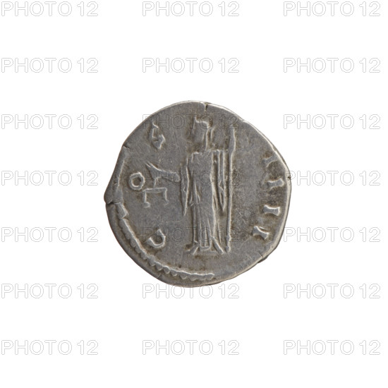 Denarius of Antoninus Pius (reign 138–161 CE). Obverse: Laureate head of Antoninus Pius facing right, inscription 'ANTONINVS - AVG PIVS PP'. Reverse: Aequitas standing left holding scales in her outstretched right hand and a long scepter in her left, inscription 'C OS - IIII'. Roman Empire, Rome, circa 145–161 CE. Silver coin; diameter 18.0 mm, weight 3.10 g, axis 180°.