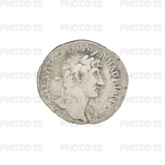 Denarius, Hadrian (76–138; Roman emperor 117–138). Obverse: Bust of Hadrian with laurel wreath facing right; rim inscription IMPCAESARTRAIANHADRIANVSAVG. Reverse: Pudicitia (personification) stands upright in a long robe, right hand at chest, left hand along the body; rim inscription PM TR P COS III; on both sides of the figure inscription PV DIC. Date: 119–122. Place: Rome, Roman Empire (27 BC–476). Medium: coin. Weight: 2.65 g.