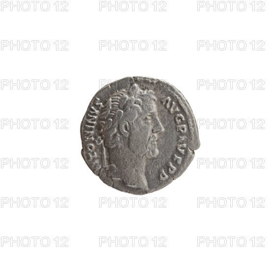 Denarius of Antoninus Pius (86–161; Roman emperor 138–161). Obverse: Head of Antoninus Pius in a laurel wreath facing right, inscription NTONINVS·AVG·PIVS·PP. Reverse: Concordia standing left, holding a patera in her outstretched right hand and a long scepter in her left, inscription COS·IIII. Date: 145–161. Roman Empire, Rome. Coin: diameter 17.5–18.0 mm, weight 2.95 g, axis 180°.