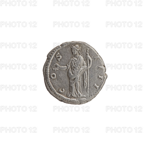 Denarius of Antoninus Pius (r. 138–161). Obverse: Laureate head of Antoninus Pius facing right, legend 'ANTONINVS AVG PIVS PP.' Reverse: Concordia standing left, holding a patera in her outstretched right hand and a long scepter in her left, legend 'COS IIII.' Bronze/argent (coin); diameter ~17.5–18.0 mm, weight 2.95 g, axis 180°. Date: 145–161 CE; Roman Empire, Rome.
