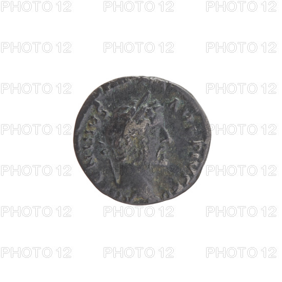 Denarius of Antoninus Pius (86–161; Roman emperor 138–161). Obverse: Head of Antoninus Pius in a laurel wreath facing right, legend TONINVS · AVG PIVS PP. Reverse: Concordia standing left, holding a patera in her outstretched right hand and a long scepter in her left, legend C O · S · IIII. Date: 145–161. Roman Empire, Rome. Coin. Diameter 17.5–18.5 mm; weight 2.60 g; axis 195°.