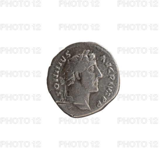 Denarius, Antoninus Pius (86–161; Roman emperor 138–161), issuer. Obverse: Head of Antoninus Pius in a laurel wreath facing right, inscription NTONINVS - AVG PIVS PP. Reverse: Liberalitas standing left, holding an abacus in his right hand and a cornucopia in his left, inscription TR PO - T - C - OS IIII; episode LIB IIII, 145–161. Iconography: Liberalitas (personification), cornucopia. Roman Empire (27 BC–476), Rome. Coin: diameter 17.0–18.0 mm, weight 3.31 g, axis 30°.