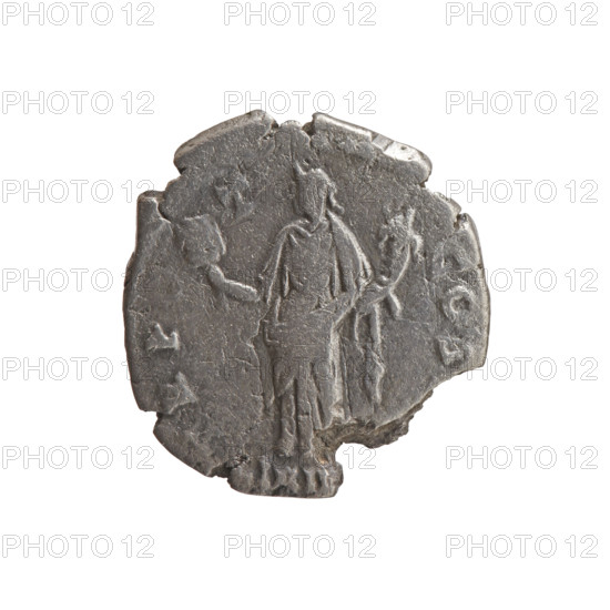 Denarius, Antoninus Pius (86–161; Roman emperor 138–161). Obverse: Head of Antoninus Pius in a laurel wreath facing right, inscription ANTONINVS G PIVS PP. Reverse: Liberalitas standing left, holding an abacus in his right hand and a cornucopia in his left, inscription TR PO–T–COS. Iconography: Liberalitas (personification), cornucopia. Episode IB II, 145–161. Roman Empire (27 BC–476), Rome. Coin. Diameter 16.5–17.5 mm, weight 2.67 g, axis 210°.