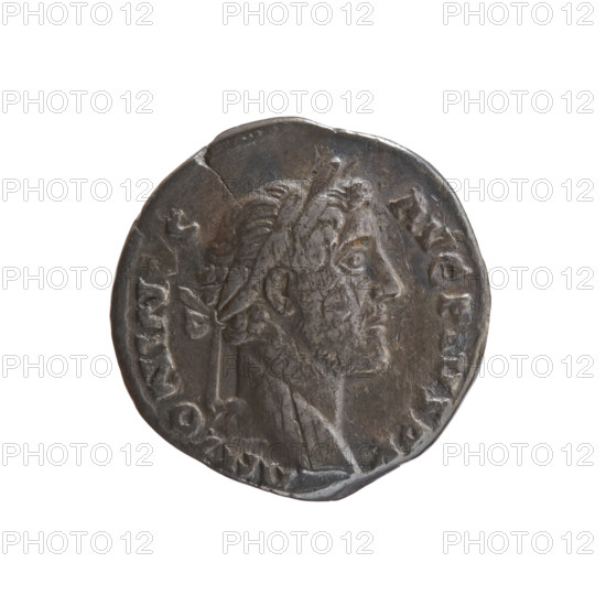 Denarius of Antoninus Pius (86–161; Roman emperor 138–161). Obverse: Head of Antoninus Pius in a laurel wreath facing right, inscription ANTONINVS·AVG·PVS·PP. Reverse: Liberalitas standing left, holding an abacus in his right hand and a cornucopia in his left, inscription TR·P·COS·IIII (legend includes LIB·IIII). Personifications: Liberalitas with abacus and cornucopia; motifs: cornucopia. Date/style: Roman Empire, AD 145–161. Coin: Rome; silver denarius; diameter ~17.0–17.5 mm; weight 2.90 g; axis 195°.