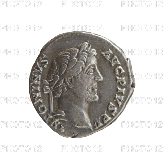 Denarius of Antoninus Pius (86–161; Roman emperor 138–161), c. 145–161. Obverse: head of Antoninus Pius in a laurel wreath to right, legend 'A[NT]ONINVS AVG PIVS PP' all around. Reverse: winged lightning bolt lies on a throne (pulvinar), legend 'COS IIII' all around; iconography includes lightning above the throne, thrones, and lightning bolts. Coin (Roman, Rome): diameter 17.5 mm, weight 3.20 g, axis 0°.