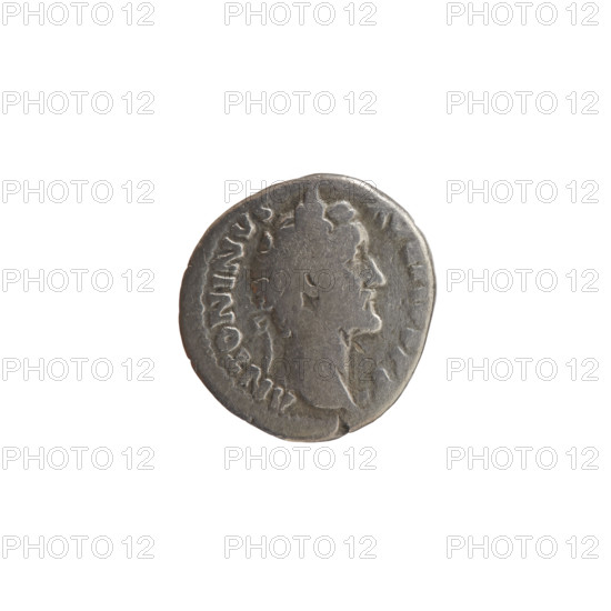 denarius, Antoninus Pius (86–161; Roman emperor 138–161) — obverse: head of the emperor in a laurel wreath facing right, inscription ANTONINVS·AVG·PIVS·PP; reverse: facade of a temple with eight columns, statues in the central bay and two on the sides, inscription TEMPLVM·DIV·AVG·REST and episode COS·IIII; dated 145–161 CE, Roman Empire (27 BCE–476 CE), Rome; coin: diameter 16.0–17.0 mm, weight 3.00 g, axis 210°