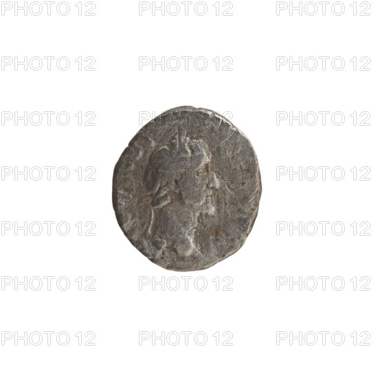 Denarius, Antoninus Pius (86–161; Roman emperor 138–161), issuer: Antoninus Pius. Obverse: Head of the emperor in a laurel wreath facing right, inscription 'NINVS' (all around). Reverse: Facade of a temple with eight columns, a central statue (possibly Divine Augustus) and two statues at the sides, inscription 'EMPLVM DIV AVG R' (all around); additional legend 'OS IIII.' Date: 145–161. Culture/Period: Roman Empire (27 BC–476). Place: Rome. Object type: coin. Dimensions: diameter 16.0–17.5 mm; weight 2.83 g; axis 180°.