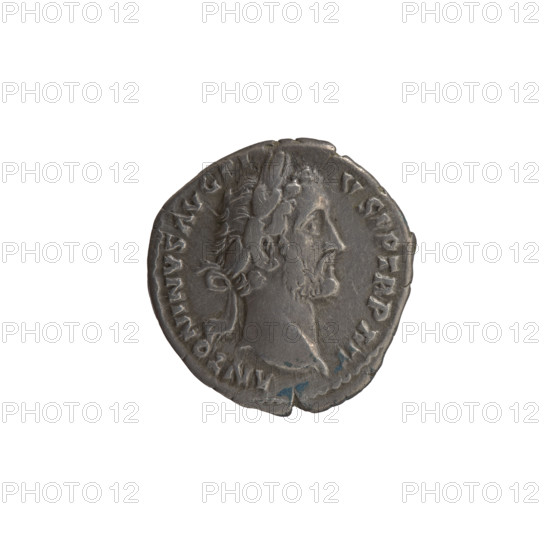 Denarius of Antoninus Pius (86–161; Roman emperor 138–161), issuer: Antoninus Pius. Obverse: head of Antoninus Pius in a laurel wreath facing right, legend 'ANTONINVS AVG PI - VS PP TR P XII'. Reverse: Aequitas standing left, holding scales in his outstretched right hand and a cornucopia in his left, legend 'C - OS - IIII'. Date: 148–149. Place: Rome, Roman Empire (27 BC–476). Coin; diameter 18.0 mm; weight 3.27 g; axis 180 degrees.