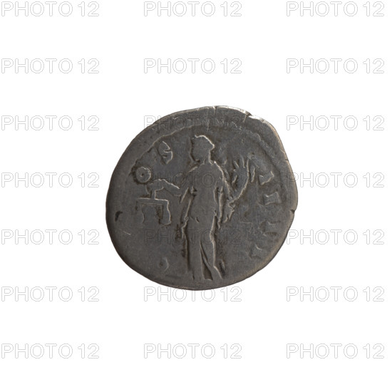 Denarius, Antoninus Pius (86–161; Roman emperor 138–161), issuer: Antoninus Pius. Obverse: Head of Antoninus Pius in a laurel wreath facing right, legend ANTONINVS AVG PIVS. Reverse: Aequitas standing left, holding scales in her outstretched right hand and a cornucopia in her left; inscriptions around. Date: 148–149. Culture/place: Roman Empire, Rome. Object type/material: coin (denarius). Dimensions: diameter 17.0–17.5 mm, weight 2.82 g, axis 180°.