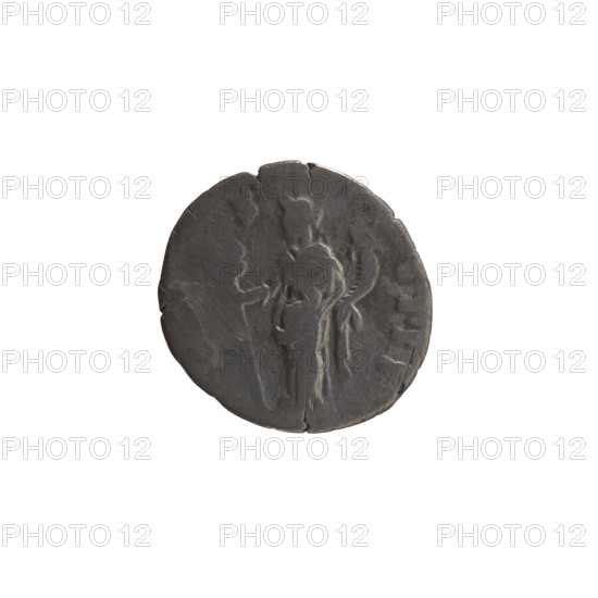 Denarius of Antoninus Pius (86–161; Roman emperor 138–161), ca. 148–149. Obverse: Head of Antoninus Pius in laurel wreath facing right, inscription ANTONINVS AVG PIVS PP TR P XII. Reverse: Felicitas standing left, holding a long caduceus in her right hand and a cornucopia in her left, with legend S • IIII. Roman Empire (27 BC–476), Rome. Silver coin; diameter 17.0–18.5 mm, weight 2.90 g, axis 180°.