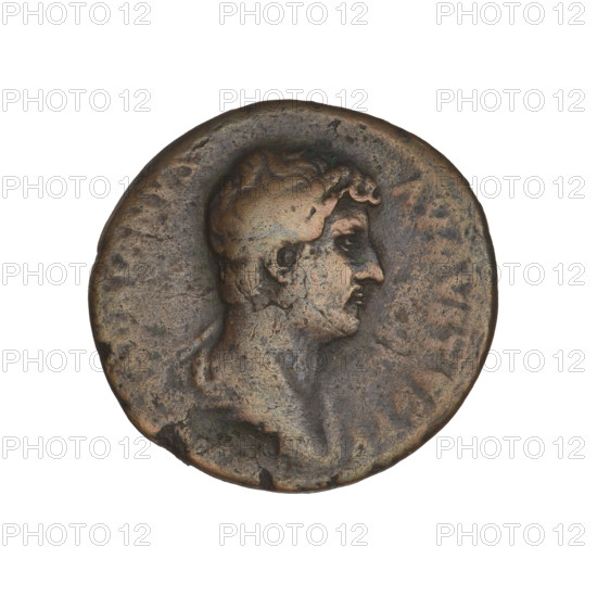 Hadrian (76–138; Roman emperor 117–138). Obverse: head of Hadrian in laurel wreath facing right; rim inscription: HADRIANVS AVGVSTVS. Reverse: Fortuna seated left, wearing a long robe, holding a ship's rudder in her right hand and a cornucopia in her left; rim inscription: COS III; on the sides the letters S C; legend/mark: FORTRED. Date: 119–138, Rome, Roman Empire (27 BC–476). Coin; weight 9.35 g.