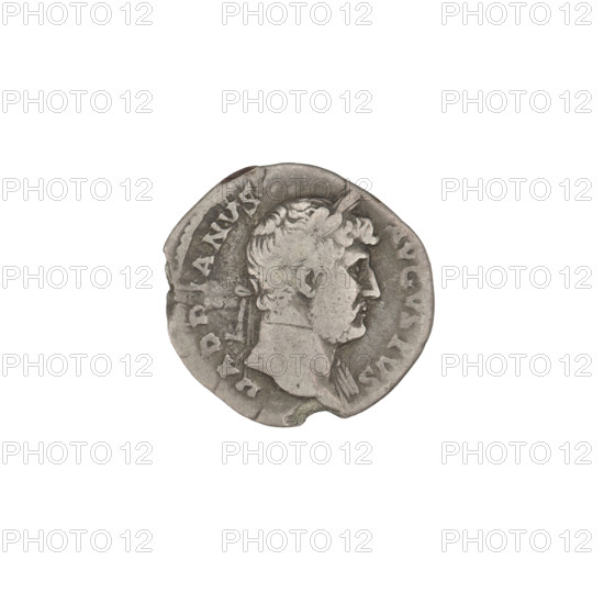 Denarius, Hadrian (76–138; Roman emperor 117–138). Obverse: head of Hadrian in laurel wreath facing right; rim inscription HADRIANVS AVGVSTVS. Reverse: Libertas standing left, wearing a long robe, holding a pileus in her right hand and a long sceptre in her left; rim inscription COS III. Dating: 125–128. Rome, Roman Empire (27 BC–476). Coin; weight 2.96 g.
