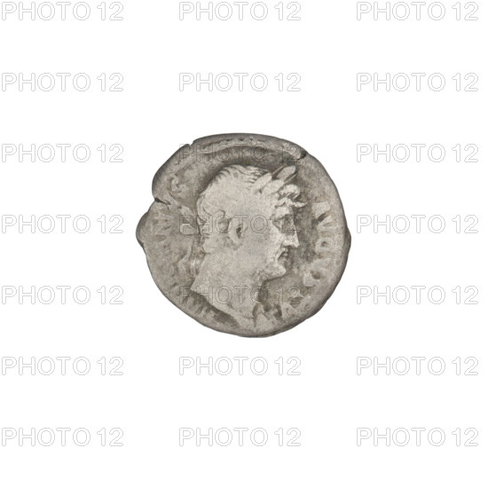 Denarius of Hadrian (76–138; Roman emperor 117–138). Obverse: head of Hadrian in laurel wreath facing right; rim inscription HADRIANVS AVGVSTVS. Reverse: Libertas standing left, wearing a long robe, holding a pileus in her right hand and a long scepter in her left; rim inscription COS III. Date: 125–128. Rome, Roman Empire (27 BC–476). Coin; weight 2.90 g.