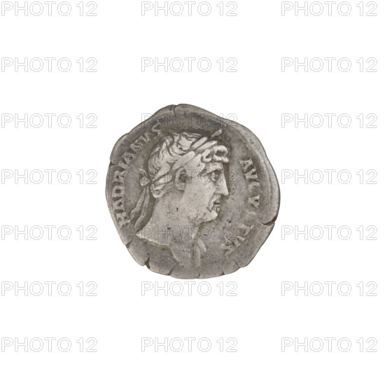 Denarius, Hadrian (76–138; Roman emperor 117–138). Obverse: head of Hadrian in laurel wreath facing right; rim inscription: HADRIANVS AVGVSTVS. Reverse: Spes (personification) walking left, holding a flower in her raised right hand, lifting her robe with her left hand; rim inscription: COS III. 125–128, Rome, Roman Empire (27 BC–476). Coin; weight 3.12 g.