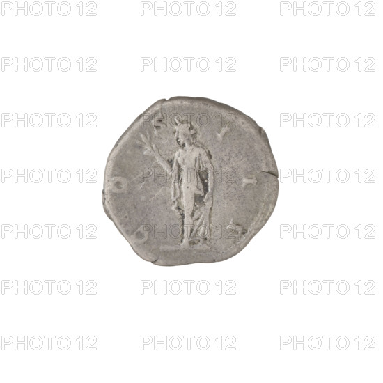 Denarius, Hadrian (76–138; Roman emperor 117–138). Obverse: head of Hadrian in laurel wreath facing right; rim inscription HADRIANVS AVGVSTVS. Reverse: Spes (personification) walking left, holding a flower in her raised right hand and lifting her robe with her left hand; rim inscription COS III. Date: 125–128 CE, Rome. Coin; weight 3.12 g.