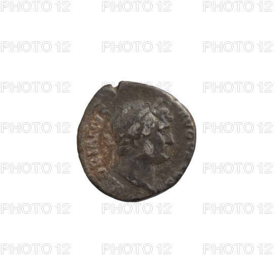 Denarius of Hadrian (76–138; Roman emperor 117–138). Obverse: head of Hadrian in laurel wreath facing right; rim inscription HADRIANVSAVGVSTVS. Reverse: winged Victoria standing right, wearing a robe reaching only to the waist, right hand on her head, left hand holding a large palm leaf; rim inscription COS III. Date: 125–128. Rome, Roman Empire (27 BC–476). Coin; weight 3.07 g.