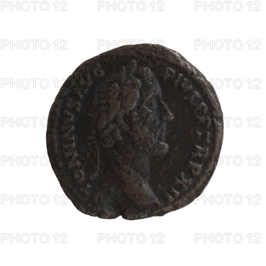 Antoninus Pius (86–161; Roman emperor 138–161), issuer. Coin (Roman, Rome), 148–149. Obverse: head of Antoninus Pius in a laurel wreath to right, legend 'ANTONINVS AVG PIVS PP TR P XII'. Reverse: elephant walking to right, legend 'MVNIFICENTIA AVG', with 'COS IIII / SC' in field. Diameter ~26.0–26.5 mm, weight 12.52 g, axis 180°.