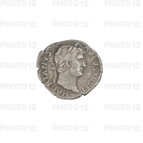 Denarius, Hadrian (76–138; Roman emperor 117–138). Obverse: head of Hadrian in laurel wreath facing right; rim inscription HADRIANVSAVGVSTVS. Reverse: Aequitas (personification) standing left, wearing a long robe, holding scales in right hand and cornucopia in left; rim inscription COS III. 128–132 CE, Rome, Roman Empire (27 BCE–476 CE). Coin; weight 3.35 g.
