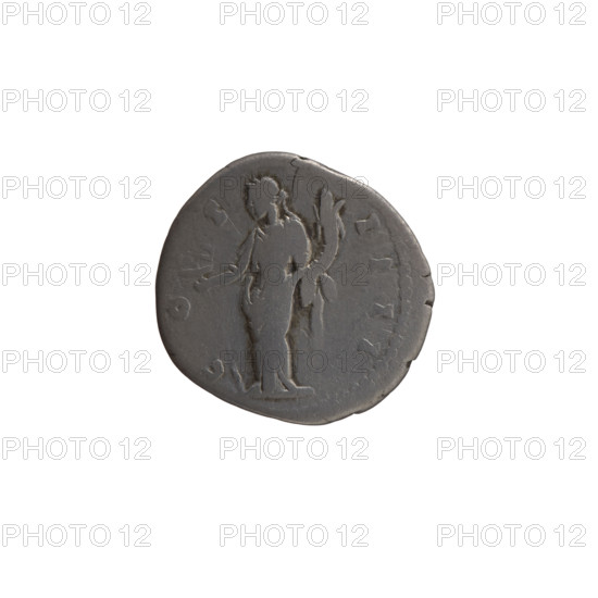 Denarius of Antoninus Pius (86–161; Roman emperor 138–161), c. 149–150. Obverse: Head of Antoninus Pius in a laurel wreath facing right, inscription ANTONINVS PIVS PP TR P XIII. Reverse: Felicitas standing left, holding a long caduceus in his right hand and a cornucopia in his left, inscription COS IIII. Roman Empire (27 BC–476), Rome. Coin; diameter 16.5–18.0 mm, weight 3.15 g, axis 180°.