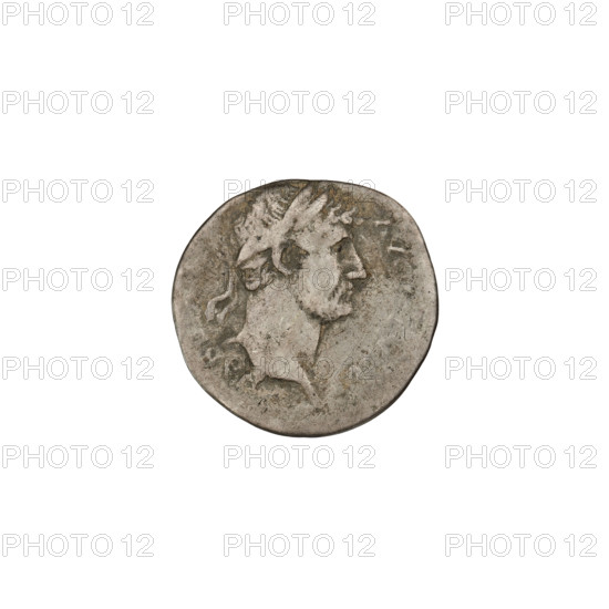 denarius, Hadrian (76–138; Roman emperor 117–138); Obv.: head of Hadrian in laurel wreath facing right; rim inscription: HADR AVG; Rev.: Abundantia seated left, wearing a long robe, holding a hook in her right hand and a cornucopia in her left, in front of her a modius with ears of grain; rim inscription: COS III; 128–132, Rome, Roman Empire (27 BC–476); silver coin, weight 3.13 g