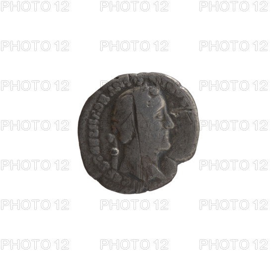 Denarius of Antoninus Pius (86–161; Roman Emperor 138–161). Obverse: Head of Antoninus Pius in a laurel wreath facing right, inscription CAES T AEL HADR ANTONINVS. Reverse: Pax standing left, holding a branch in his right hand and a long scepter in his left, with legend TR POT XIIII S IIII and PAX; dated 150–151. Roman Empire (27 BC–476), Rome. Coin. Diameter 16.5–18.0 mm, weight 2.48 g, axis 195°.