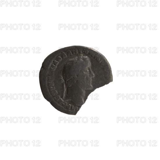 Denarius, Antoninus Pius (86–161; Roman Emperor 138–161), issuer. Obverse: Head of Antoninus Pius in a laurel wreath facing right, inscription MP CAES T AEL HADR ANTONINVS AV. Reverse: Pax standing left, holding a branch in his right hand and a long scepter in his left, inscription TR POT XIIII S IIII and episode PAX. Date: 150–151. Place: Rome, Roman Empire (27 BC–476). Coin; diameter 14.0–17.0 mm; weight 1.95 g; axis 180°.