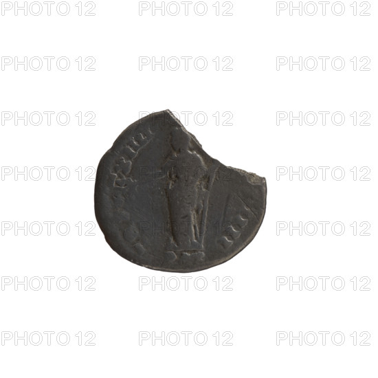 Denarius, Antoninus Pius (86–161; Roman Emperor 138–161), issuer. Obverse: Head of Antoninus Pius in a laurel wreath to right, legend 'MP CAES T AEL HADR ANTONINVS AV' all around. Reverse: Pax standing left, holding a branch in his right hand and a long scepter in his left, legend 'TR POT XIIII – S IIII' all around, in the exergue 'PAX'. Date: 150–151, Rome, Roman Empire (27 BC–476). Coin; diameter 14.0–17.0 mm, weight 1.95 g, axis 180°.
