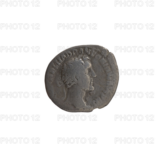Denarius, Antoninus Pius (86–161; Roman emperor 138–161) — issuer: Antoninus Pius. Iconography: ears of corn, personifications, head of the emperor in a laurel wreath, rudders, Tranquillitas (personification). Obverse: Head of Antoninus Pius in a laurel wreath facing right; inscription AEL HADR ANTONINVS AVG PIVS. Reverse: Tranquillitas standing right, holding a rudder in his right hand and ears of corn in his left; inscription OS II, around RANQ. Date: 150–151. Culture/place: Roman Empire, Rome. Object type/material: coin (denarius). Measurements: diameter 16.5–17.0 mm, weight 2.70 g, axis 180°.