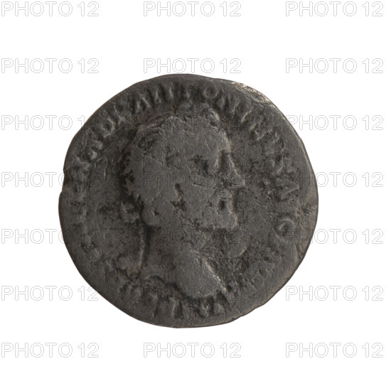 Denarius, Antoninus Pius (86–161; Roman emperor 138–161), issuer. Obverse: Head of Antoninus Pius in a laurel wreath facing right, legend IMP CAES T AEL HADR ANTONINVS AVG PIVS PP. Reverse: Pietas standing to the right, right hand lowered, holding a fawn by the neck; left hand holding a bowl of fruit above an altar, legend TR POT XV - OS IIII; episode PIETAS, 151–152. Roman Empire (27 BC–476), minted in Rome. Coin; diameter 17.0–17.5 mm, weight 2.45 g, axis 180°.