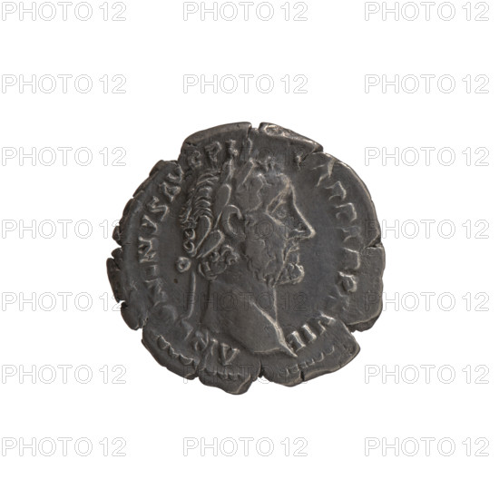 Denarius, Antoninus Pius (86–161; Roman emperor 138–161) — obverse: head of Antoninus Pius in a laurel wreath facing right, inscription ANTONINVS AVG PIVS, PP TR P XVII; reverse: Vesta in a veil standing left, holding a ladle (simpulum) in her right hand and a palladium in her left, inscription COS IIII; 153–154 CE; Roman Empire (27 BC–476); Rome; coin; diameter 18.0–18.5 mm; weight 2.90 g; axis 180°.