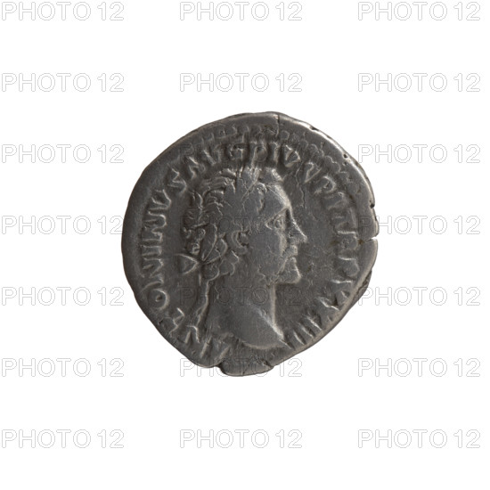 Denarius of Antoninus Pius (86–161; Roman emperor 138–161), obverse: head of the emperor in a laurel wreath facing right, inscription ANTONINVS AVG PIVS PP TRP XXIII; reverse: Felicitas standing left, holding a globe in his right hand and a cornucopia in his left, inscription FELICITATI AVG COS IIII. Date: 159–160. Culture/place: Roman Empire, Rome. Medium: coin. Diameter: 17.0–18.5 mm. Weight: 3.30 g. Axis: 0°.