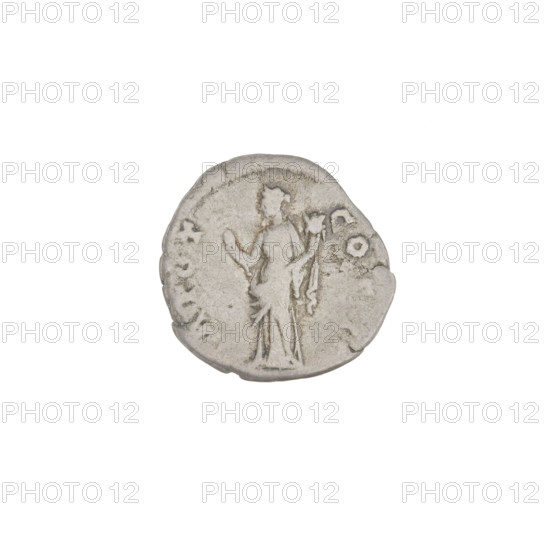 Denarius of Aelius (101–138; successor of Hadrian 136–138). Obverse: head of Aelius facing right; rim inscription 'LAELIVSCAESAR.' Reverse: Felicitas (personification) standing left, wearing a long robe, holding a caduceus in her right hand and a cornucopia in her left; rim inscription 'TRPOTCOSII.' Dated 137, Rome, Roman Empire (27 BC–476). Coin; weight 3.18 g.