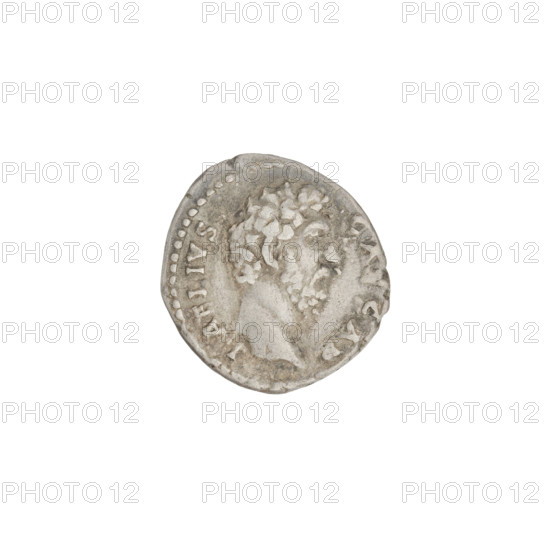 Denarius, Aelius (101–138; successor of Hadrian 136–138). Obverse: head of Aelius right; rim inscription LAELIVSCAESAR. Reverse: Pietas standing right, wearing a long robe, holding a patera in her left hand, raising her right hand in prayer before an altar; rim inscription TRPOTCOSII; on both sides of the figure PIETAS. Date: 137, Rome, Roman Empire (27 BC–476). Coin, weight 3.70 g.