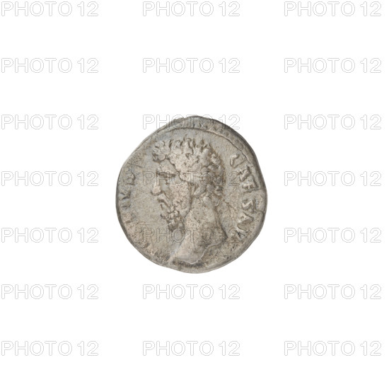 denarius, Aelius (101–138; successor of Hadrian 136–138); Obv.: head of Aelius left; rim inscription CAESAR. Rev.: Pietas (personification) standing right, in long robe, holding a patera in her left hand, right hand raised in prayer, altar in front; rim inscription TRPOTCOSII; on both sides of figure: PIETAS, 137. Rome, Roman Empire (27 BC–476). Coin; weight 3.10 g.
