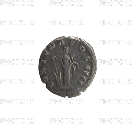 Denarius, Antoninus Pius (86–161; Roman emperor 138–161), issuer: personifications. Obverse: head of the emperor in a laurel wreath facing right, inscription ANTONINVS AVG PIVS PP TRP XXIII. Reverse: Fortuna standing right, holding a rudder in her right hand and a cornucopia in her left, inscription FORTVNA COS IIII. Date: 159–160. Culture: Roman Empire. Place: Rome. Object type: coin. Material: silver. Dimensions: diameter 16.5–17.5 mm, weight 2.52 g, axis 180 degrees.
