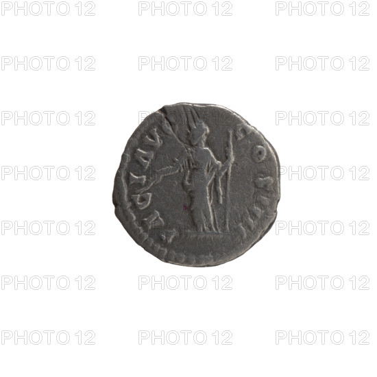 denarius, Antoninus Pius (86–161; Roman emperor 138–161), issuer; iconography: branches, scepters, personifications, head of the emperor in a laurel wreath; aw: Head of Antoninus Pius in a laurel wreath facing right, inscription ANTONINVS AVG PIV, P TRP XXIII all around; rw: Pax standing left, holding a branch in his right hand and a long scepter in his left, inscription PACI AVG - COS IIII all around; dated 159–160; Roman Empire (27 BC–476), Rome; coin; diameter 16.5–17.0 mm; weight 2.60 g; axis 180 degrees.