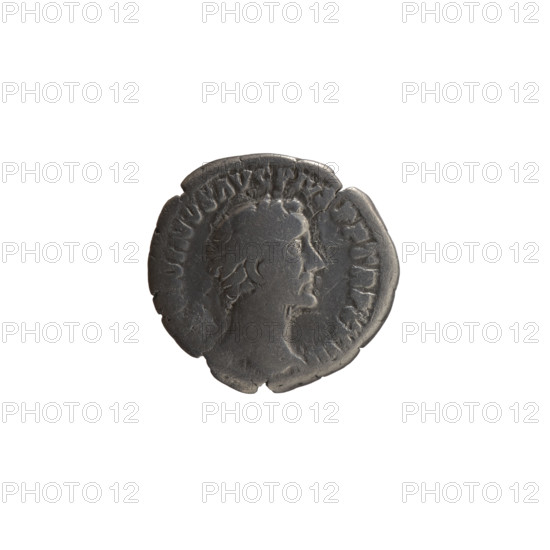 Denarius, Antoninus Pius (86–161; Roman emperor 138–161), issuer: Antoninus Pius. Obverse: Head of Antoninus Pius in a laurel wreath facing right, inscription 'ONINVS AVG PIVS PP TRP XXIII'. Reverse: Pax standing left, holding a branch in his right hand and a long scepter in his left, inscription 'P I AVG - COS II'. Date: 159–160. Culture: Roman Empire. Place: Rome. Medium: Coin. Dimensions: diameters 16.5 mm and 17.5 mm, weight 2.80 g, axis 180 degrees. Subjects/iconography: branches, scepters, Pax (personification), personifications.