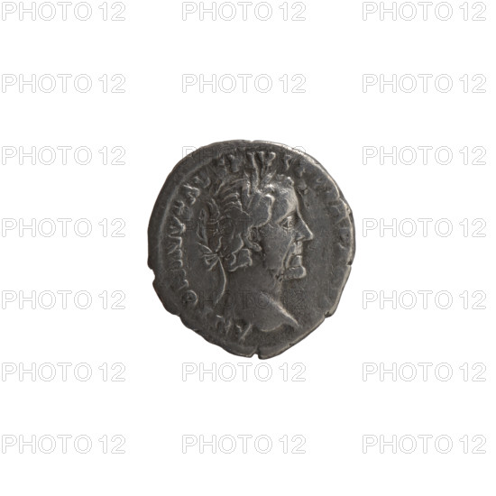 Denarius, Antoninus Pius (86–161; Roman emperor 138–161), issuer: Antoninus Pius. Obverse: head of the emperor in a laurel wreath facing right, inscription ANTONINVS AVG PIVS PP TRP XX. Reverse: Pax (personification) standing left, holding a branch in his right hand and a long scepter in his left, inscription PACI AVG COS IIII. Date: 159–160. Culture: Roman Empire. Place: Rome. Object type: coin. Materials/style: coinage. Diameter: 16.0–17.0 mm. Weight: 2.90 g. Axis: 180 degrees.