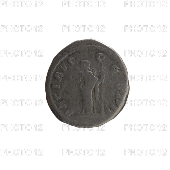 Denarius of Antoninus Pius (86–161; Roman emperor 138–161). Obverse: Head of Antoninus Pius in a laurel wreath facing right, legend 'ANTONINVS AVG PIVS PP TRP XXIII.' Reverse: Pax (personification) standing left, holding a branch in her right hand and a long scepter in her left, legend 'PACI AVG - COS IIII.' Date: 159–160. Roman Empire, Rome. Material: coin. Diameter: 15.5–17.5 mm. Weight: 3.10 g. Axis: 15°.