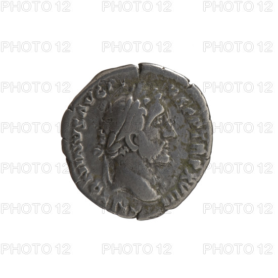 Denarius of Antoninus Pius (86–161; Roman emperor 138–161). Obverse: Head of Antoninus Pius in a laurel wreath facing right, inscribed 'ANTONINVS AVG PI - VS PP, RP XVIII' (around). Reverse: Fortuna standing right; in her right hand she holds a long rudder leaning against a globe, in her left hand she holds a horn of plenty, inscribed 'C OS - IIII' (around). Date: 154–155. Roman Empire (27 BC–476), Rome. Coin; diameter 18.0–18.5 mm, weight 2.65 g, axis 180°.