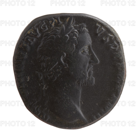 Sestertius, Antoninus Pius (86–161; Roman emperor 138–161), obverse: head of the emperor in a laurel wreath to the right, inscription AN NVS AVG PI - VS PP, VIII; reverse: Libertas stands left, holds a liberation cap (pileus) in his right hand and a staff (vindicta) in his left, inscription LIB, AS - CO S IIII in SC fields; dated 154–155, Roman Empire (27 BC–476), Rome; coin, diameter ~29.0–29.5 mm, weight 20.90 g, axis 180 degrees.