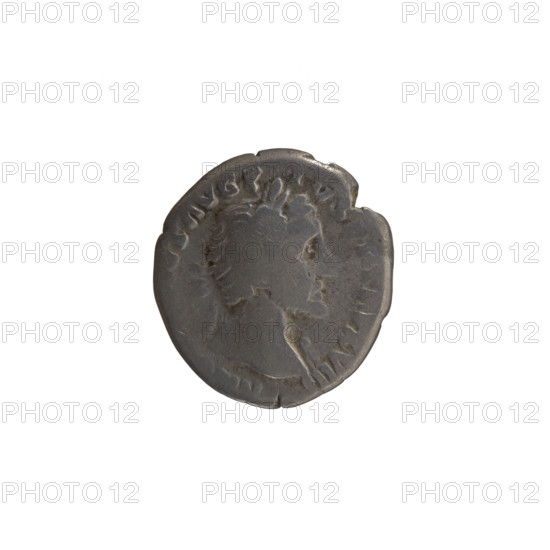Denarius of Antoninus Pius (86–161; Roman emperor 138–161), ca. 154–155. Obverse: head of the emperor in a laurel wreath, drapery on the left shoulder, inscription ANTONINVS AVG PIVS P P TR P XVIII (abbreviated). Reverse: Vesta veiled, standing left, holding a patera above an altar in her right hand and a palladium in her left, inscription COS (abbreviated) around. Roman Empire, Rome. Silver coin; diameter 16.5–17.5 mm, weight 2.92 g, axis 165°.
