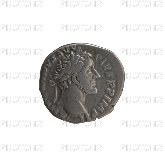 Denarius, Antoninus Pius (86–161; Roman emperor 138–161), issuer: Antoninus Pius. Obverse: Head of Antoninus Pius in a laurel wreath facing right, inscription ANTONINVS AVG PIVS PP IMP II. Reverse: Annona (personification) stands left, holds ears of corn in her right hand, rests her left on a container (modius) standing on a ship, inscription TR POT XIX S IIII. Date: 155–156. Culture/place: Roman Empire, Rome. Object type: coin. Materials/measurements: coin; diameter 18.0–19.0 mm; weight 3.27 g; axis 180 degrees.