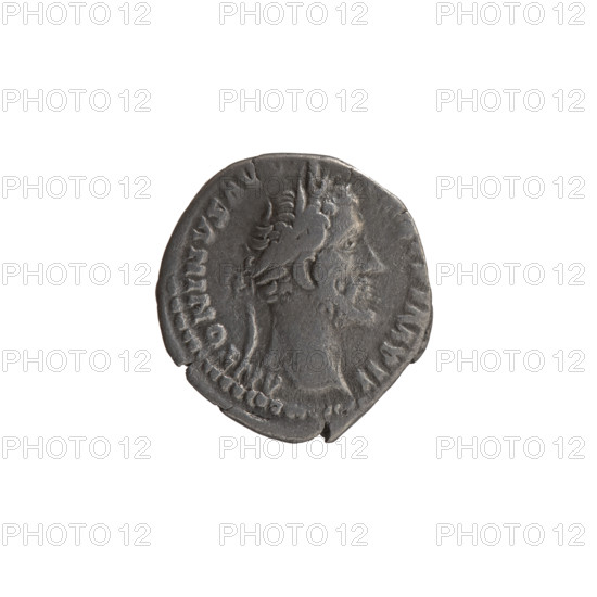 Denarius of Antoninus Pius (86–161; Roman emperor 138–161). Obverse: head of the emperor in a laurel wreath facing right; inscription ANTONINVS AV, PP IMP II. Reverse: Salus seated left feeding a snake wrapped around an altar with her left hand resting on the throne; inscription TR POT XIX — COS I, I. Date: 155–156. Roman Empire, Rome. Coin. Diameter 17.0–18.0 mm; weight 3.15 g; axis 180°.