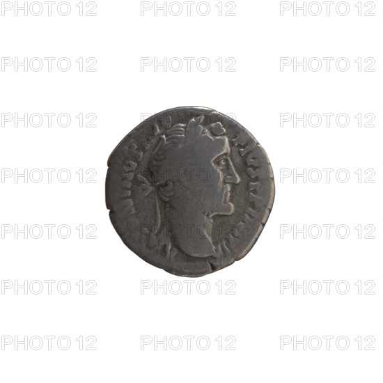 Denarius, Antoninus Pius (86–161; Roman emperor 138–161), issuer: Antoninus Pius. Obverse: head of the emperor in a laurel wreath to the right, inscription ANTONINVS AVG PIVS PP IMP II. Reverse: Annona seated to the right holding a cornucopia in both hands, in front a container with ears of grain (modius), inscription TR POT XX, COS IIII. Date: 156–157. Roman Empire, Rome. Coin; diameter 16.5 mm, weight 2.90 g, axis 0°.
