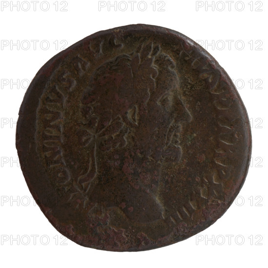 Sestertius of Antoninus Pius (86–161; Roman emperor 138–161). Obverse: head of the emperor in a laurel wreath to the right, inscription NTONINVS AVG - PIVS PP TR P XXIIII. Reverse: Liberalitas personified standing left, holding an abacus in his outstretched right hand and a horn of plenty in his left, inscriptions CONG AVG, III COS III, in SC fields. Date: 160–161. Roman Empire; Rome. Coin; diameter 31.0–32.5 mm, weight 24.00 g, axis 0°.