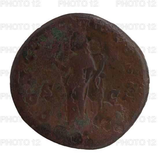 Sestertius of Antoninus Pius (86–161; Roman emperor 138–161). Obverse: head of the emperor in a laurel wreath facing right, legend 'ANTONINVS AVG PIVS PP TR P XXIIII'. Reverse: Liberalitas standing left, holding an abacus in his outstretched right hand and a horn of plenty in his left, legend 'CONG AVG, III COS III' with 'S C' in fields. Date: 160–161. Roman Empire, Rome. Coin; diameter 31.0–32.5 mm; weight 24.00 g; axis 0°.