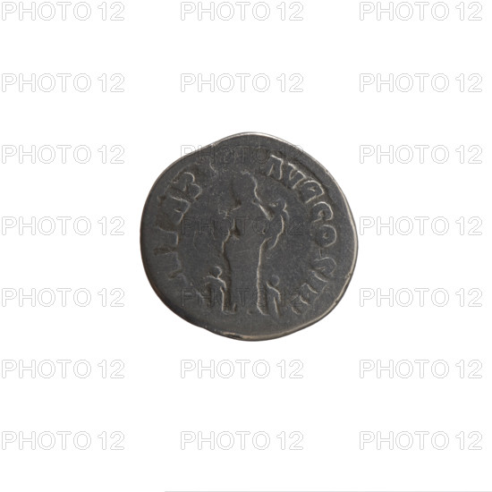 Denarius, Antoninus Pius (86–161; Roman emperor 138–161), issuer; obverse: head of Antoninus Pius in a laurel wreath facing right, inscription 'ANTONINVS AVG PIVS PP TR P XXIIII'; reverse: Pietas standing left holding two children in her arms, two more children standing at her sides, inscription 'PIETATI AVG COS IIII'; iconography includes personifications and children. Date: 160–161. Roman Empire (27 BC–476), Rome. Coin: silver denarius, diameter 16.0–17.0 mm, weight 3.65 g, axis 180°.