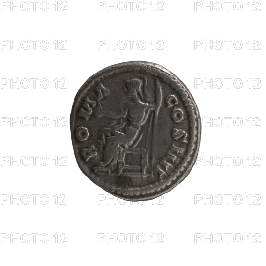 Denarius of Antoninus Pius (86–161; Roman emperor 138–161). Obverse: head of the emperor in a laurel wreath facing right, legend ANTONINVS AVG PIVS PP TRP XXIIII. Reverse: Roma seated left, holding Victoria in his outstretched right hand and a spear in her left, legend ROMA COS IIII. Date: 160–161. Roman Empire. Mint: Rome. Coin; diameter 16.5–18.0 mm; weight 2.84 g; axis 0°.