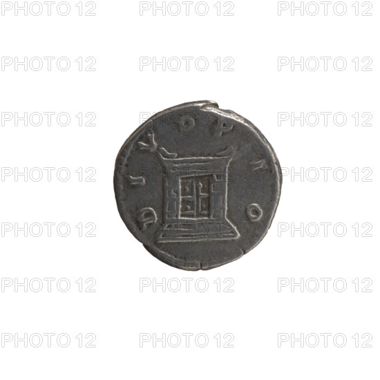 Denarius, Antoninus Pius (86–161; Roman emperor 138–161) (posthumous), Marcus Aurelius (121–180; Roman emperor 161–180) (issuer), Lucius Verus (130–169; Roman emperor 161–169) (issuer). Obverse: Head of Antoninus Pius bare, right, inscription DIVVS • ANTONINVS. Reverse: Rectangular altar with two doors and a finial in the form of horns, inscription DIVO • PIO. After 161, Roman Empire (27 BC–476), Rome. Coin; diameter 17.0 mm; weight 3.25 g; axis 180°.